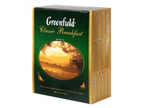 Чай Greenfield Классик Брекфаст (черный индийский чай), 2 × 100