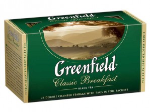 Чай Greenfield Классик Брекфаст (черный индийский чай), 2 × 25