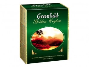 Чай Greenfield Голден Цейлон (черный цейлонский чай), 2 × 100