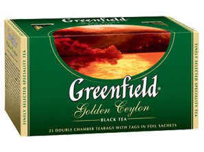 Чай Greenfield Голден Цейлон (черный цейлонский чай), 2 × 25