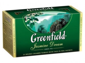 Чай Greenfield Жасмин Дрим (зеленый чай с жасмином), 2 × 25